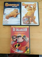 Pixar Die Unglaublichen, Garfield 1 +2, DVDs, komplett im Set Baden-Württemberg - Horgenzell Vorschau