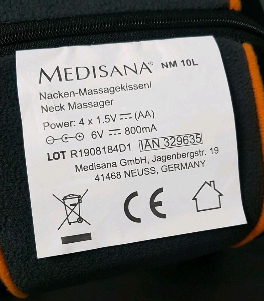 Nacken-Massagekissen NM 10 L in Lünen