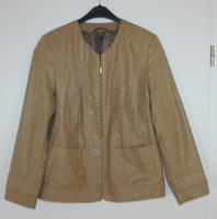 Jacke Blazer Schlangenoptik braun mit Reißverschluss Gr.42 44 Hessen - Dautphetal Vorschau