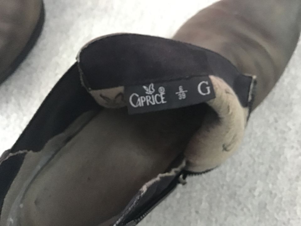 Caprice: Stiefeletten / Boots - Grau - Leder - Größe 39 (6) in Krefeld