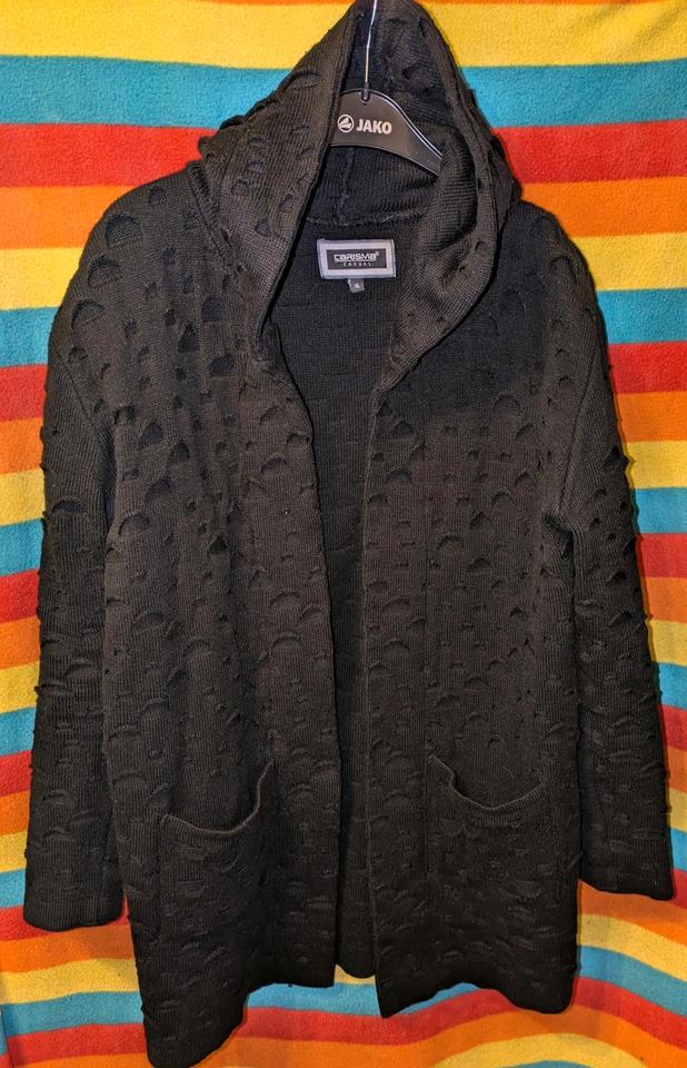 Schwarze offene Damen Wolljacke Größe XL Carisma Casual in Sondershausen