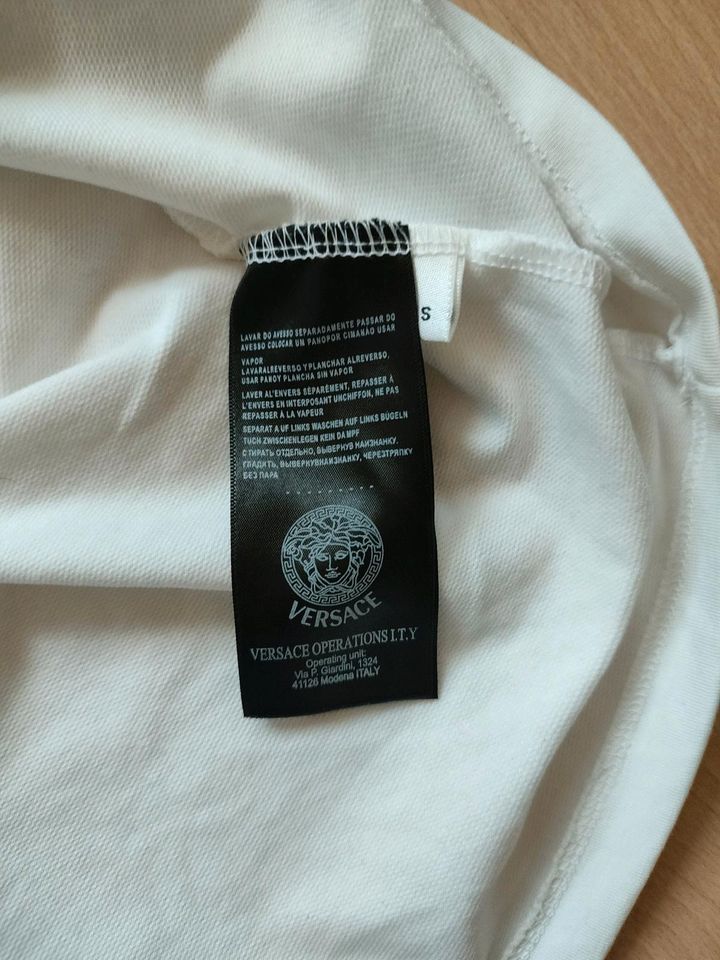 Versace kleid Longslive t Shirt S/M weiß neuwertig in Völklingen