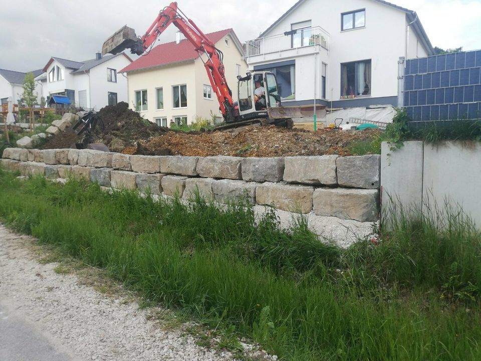 Hangabsicherung - Natursteine, Mauerscheiben, Gabionen uvm. in Geislingen an der Steige