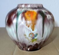 Deko Vase Ton; rotbraun lasiert mit Elfe, bauchig, ca. 10 cm hoch Rheinland-Pfalz - Neustadt an der Weinstraße Vorschau