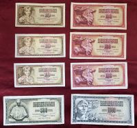 Geldschein Konvolut:8 Banknoten Jugoslawien 1968-96,10-1000 Dinar Bayern - Kronach Vorschau