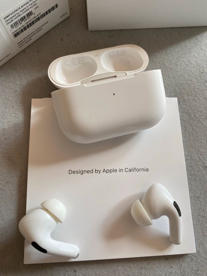 Apple AirPods Pro inkl. Case, Ladekabel, Ersatzeinsätze, OVP in Haßloch