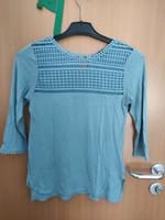 Shirt Spitze gehäkelt Top helles türkis XS 34 Bayern - Gröbenzell Vorschau