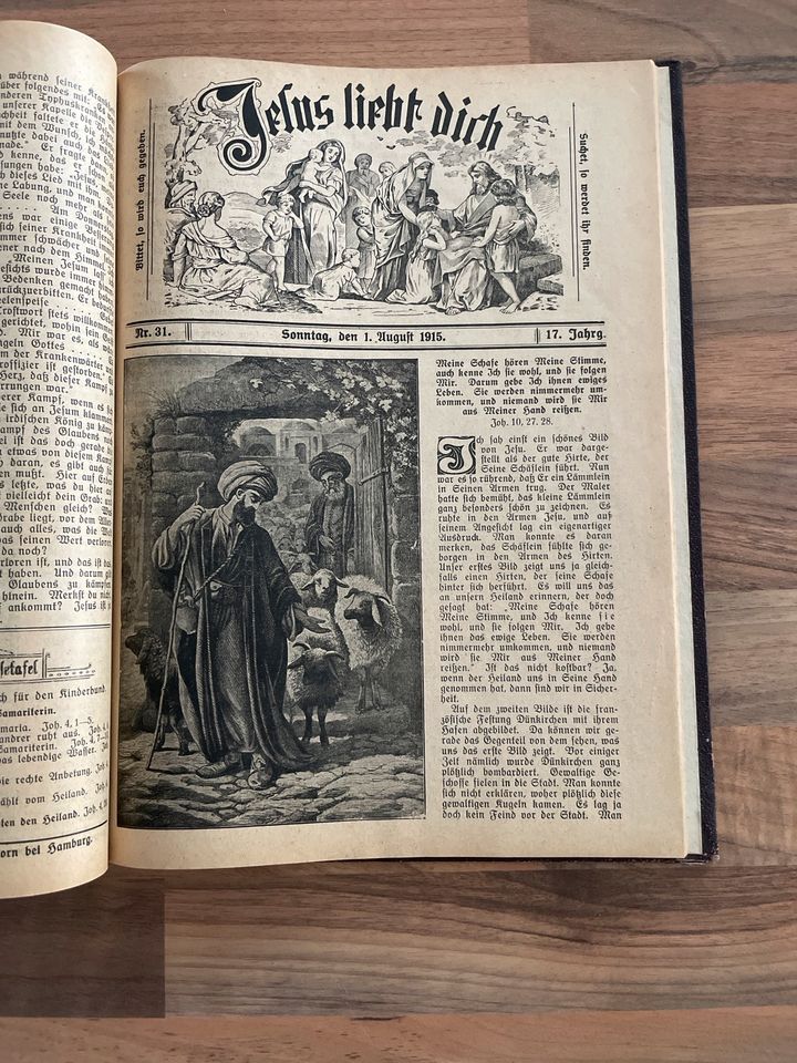 Jesus liebt dich 1915 Buch Kindergottesdienst antik in Rodgau