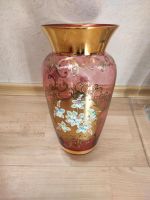 Antike Glas Vase Crystal Bohemia gold rosa Bayern - Zirndorf Vorschau