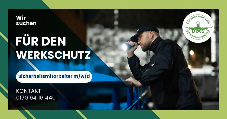 Sicherheitsmitarbeiter für den Werkschutz m/w/d Raum Köthen in Köthen (Anhalt)