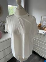 Shirt weiß mit Goldknöpfen Gr. L von Massimo Dutti Niedersachsen - Leer (Ostfriesland) Vorschau