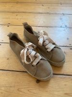 Jutelaune Schnürschuh Halbschuh Espadrilles beige taupe Gr.39 Nordrhein-Westfalen - Mönchengladbach Vorschau