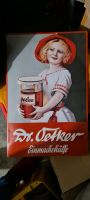 Dr. Oetker Einmachhülfe , altes Blechschild , dickes Blech. Niedersachsen - Wilhelmshaven Vorschau