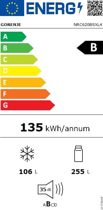 GORENJE NRC620BSXL4 Kühl-Ge­frier­kom­bi­na­ti­on NoFrost EEK: B in Wuppertal