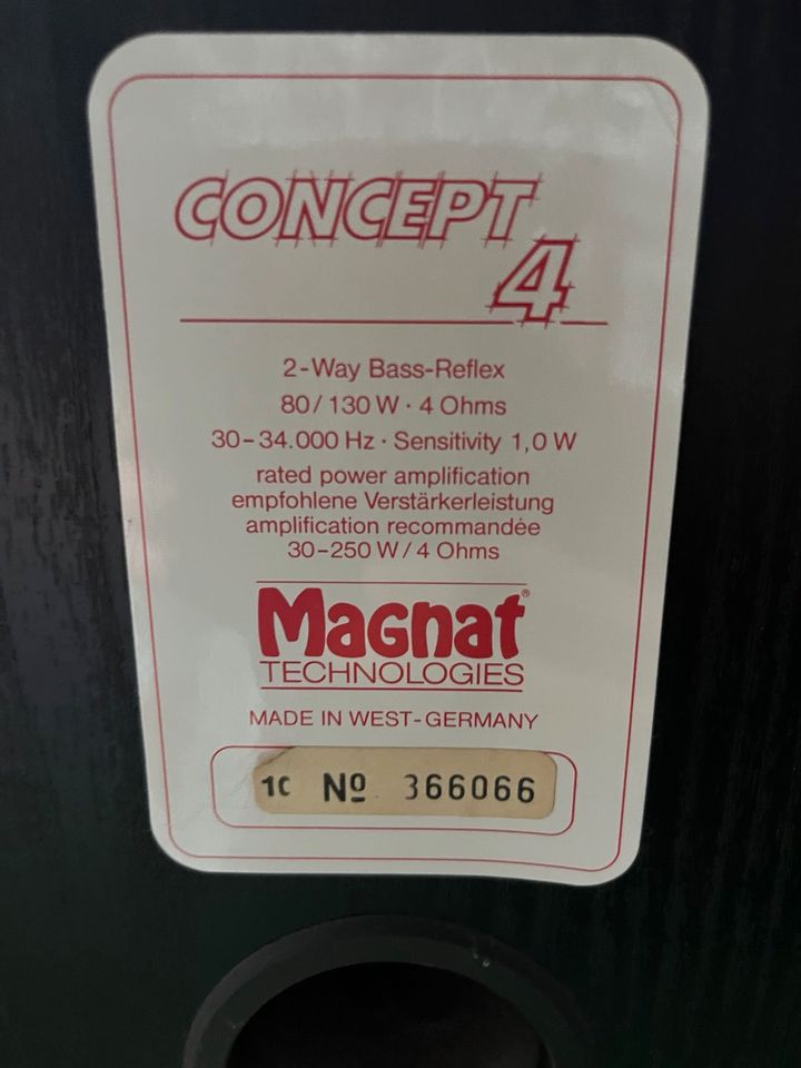 Magnat Concept 4 Bassreflexboxen in Wangelau