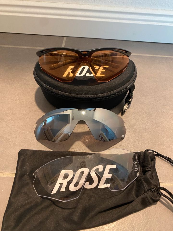 Fahrrad Brille Rosé in Legden