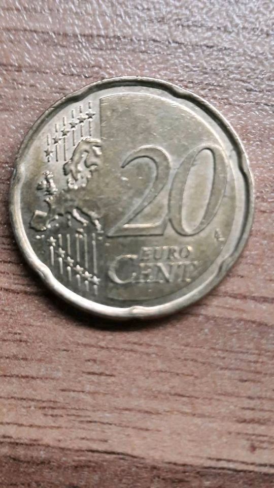 20 Cent Eurocent Münze Malta 2008 F im unteren Stern Umlaufmünze in Cottbus