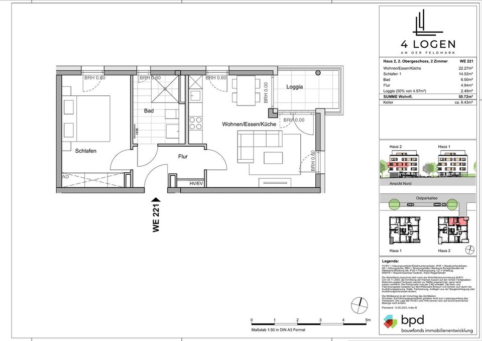 2-Zimmer-Wohnung im 2. OG #221 - Haus 2 in Bochum