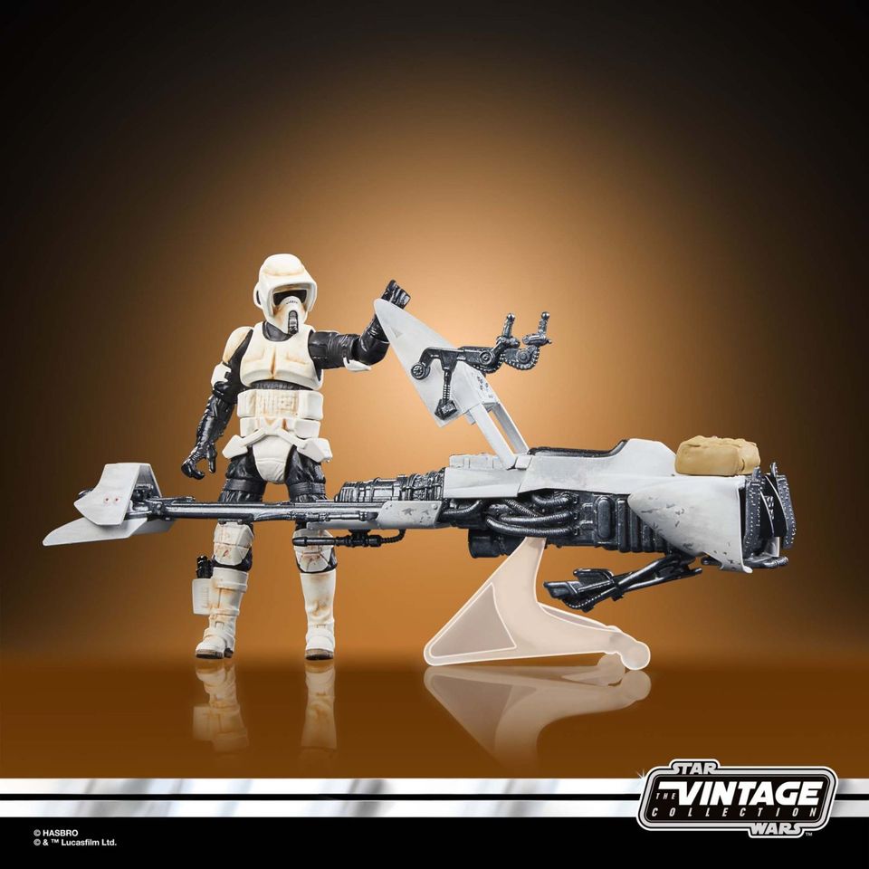 Star Wars Mandalorian TVC Speeder Bike und Scout Trooper & Grogu in Hilden