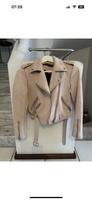 ZARA Lederjacke Rosa XS Bayern - Schrobenhausen Vorschau