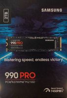 SAMSUNG SSD Festplatte 990 PRO 2 TB PCIe 4.0 NVMe M.2 Neu OVP Hessen - Tann Vorschau