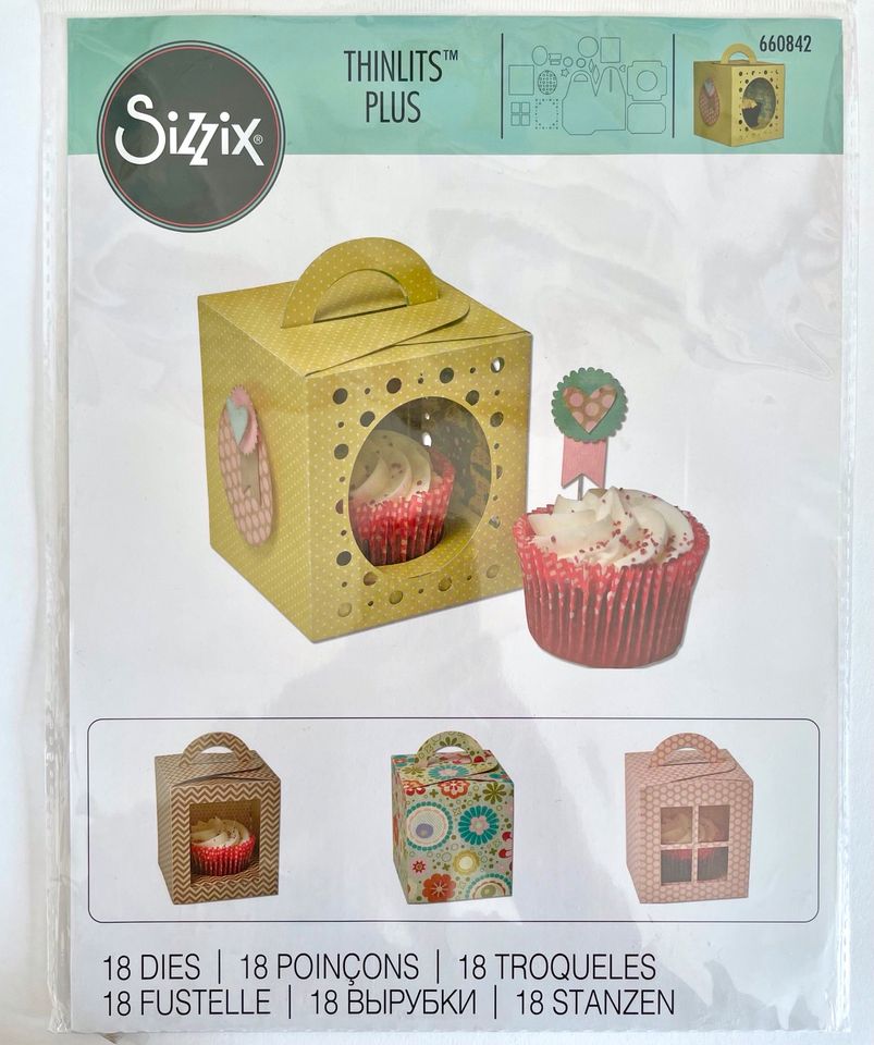 Sizzix Thinlits Plus Cupcake Box Schachtel in Mutterstadt