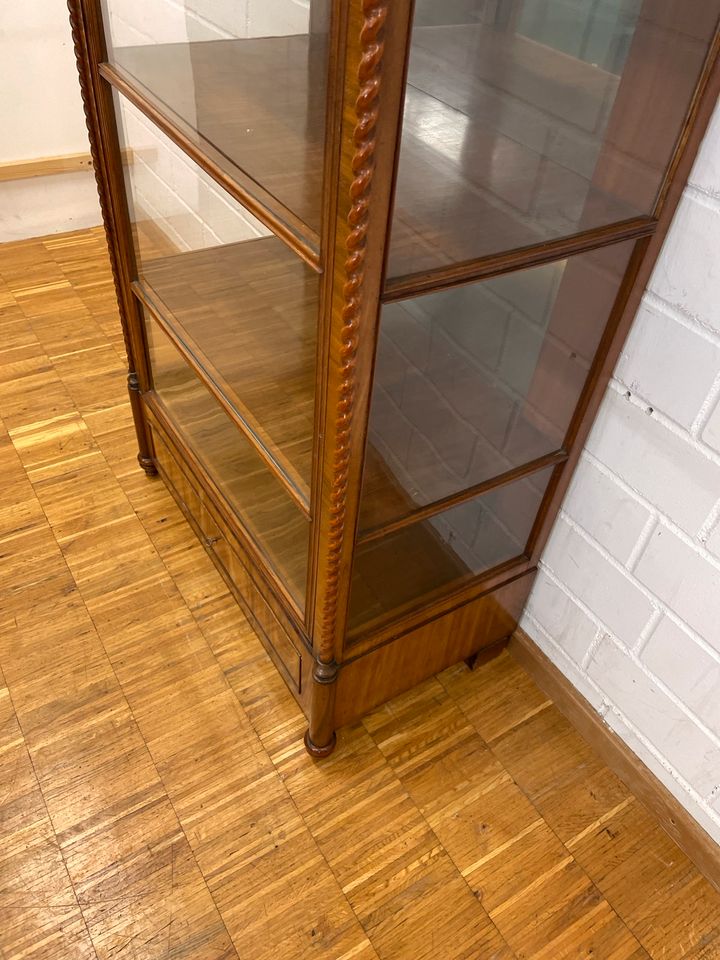 Spät Biedermeier Vitrine 85cm Mahagoni in Münsingen