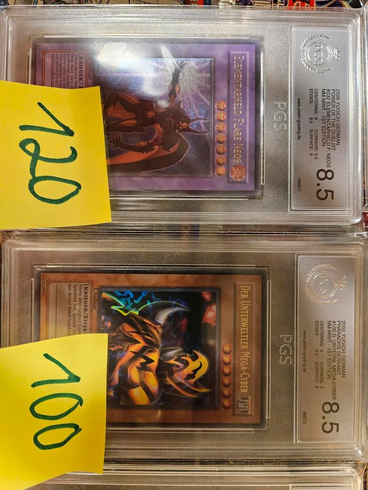 Yugioh High Rare Karten gegradet PSA PGS in Osterhofen