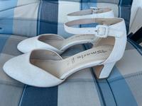 Spangenpumps Schuhe Tamaris weiß Glitzer Hessen - Baunatal Vorschau