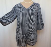 Bluse 38 blau weiß gestreift Sommer Tunika Viskose breton Baden-Württemberg - Calw Vorschau