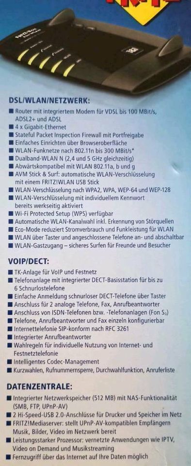 Fritz!box 7390 WLAN  Homeserver 50.000 + Fast NEU    Kontakt und in München