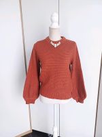 ASOS rostbraun Strickpullover Ballonärmel Rundhals 36 Sachsen-Anhalt - Lutherstadt Wittenberg Vorschau