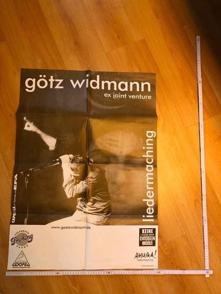 Götz Widmann ex Joint Venture Plakat Poster A1 gefaltet in Frechen