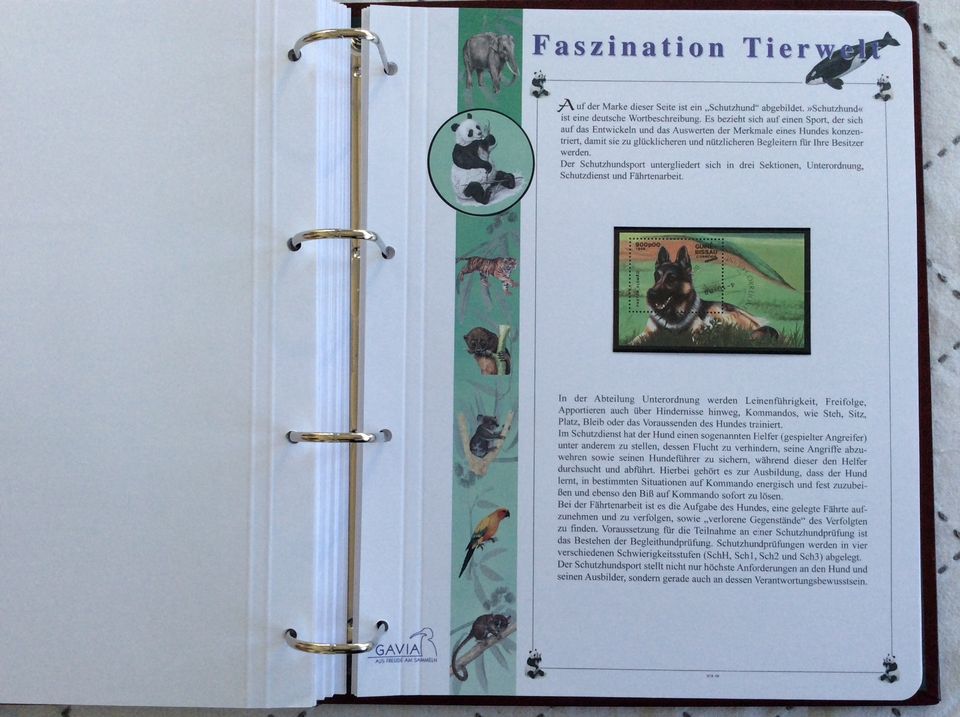 Briefmarken — Vordruckalbum - „Faszination Tierwelt“ in Mühlhausen