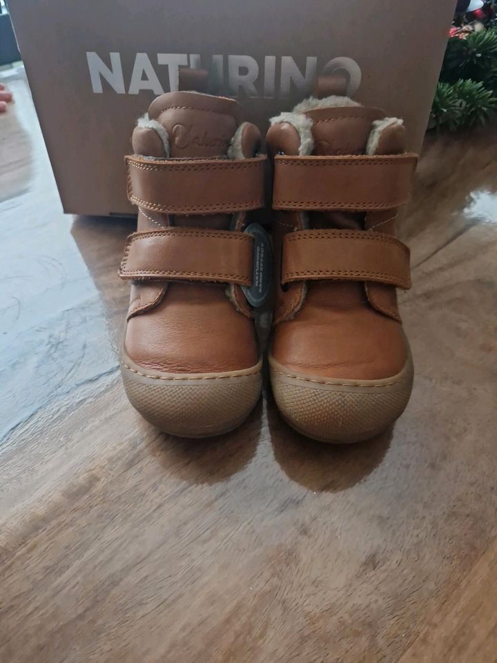 Naturino Stiefel Lauflerner Bubble VL Nappaleder Cognac Gr.25 NEU in Hamburg