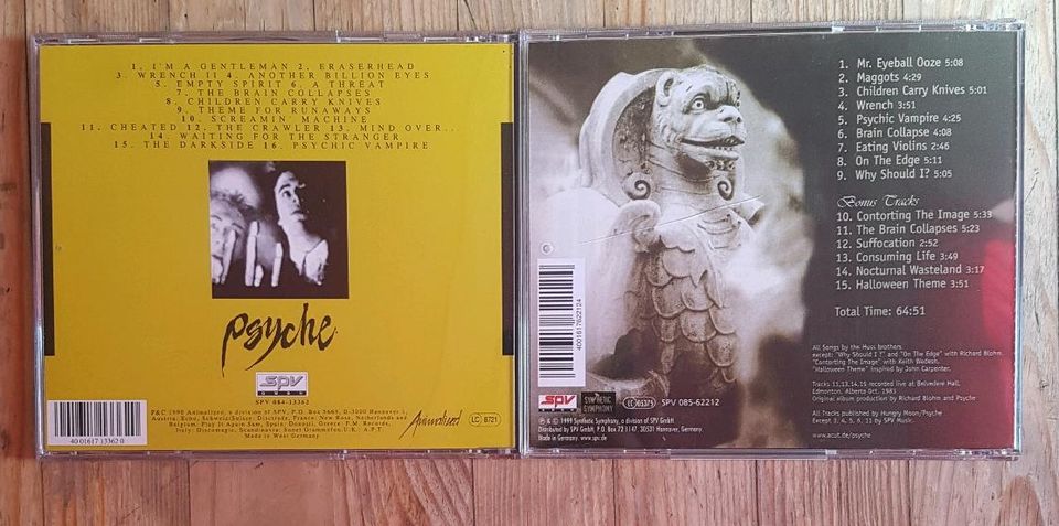 Psyche, CDs, insomnia Theatre, tales from the darkside in Berlin