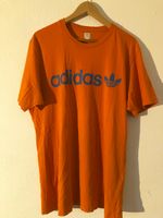 adidas Originals T-Shirt Orange/Blau Trefoil 70/80er Größe M (XL) Hamburg-Mitte - Hamburg Altstadt Vorschau