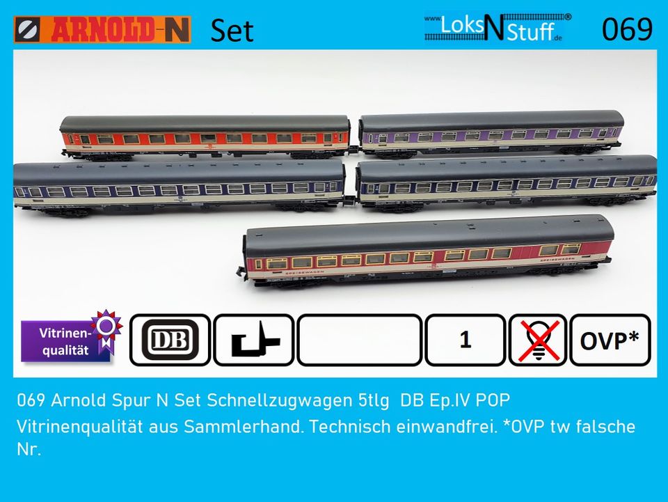 13336 Minitrix Spur N Behelfs-Schnellzugwagen MC4i DB Ep.III 3.Kl in Eschwege