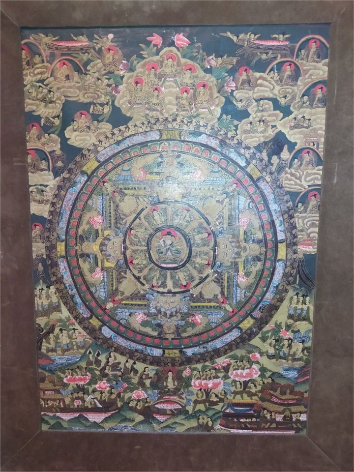 Thangka aus Nepal (Rollbild des tantrischen Buddhismus) in Ruderatshofen