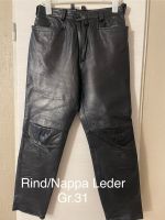 Rind/Nappa Echtlederhose Niedersachsen - Barsinghausen Vorschau