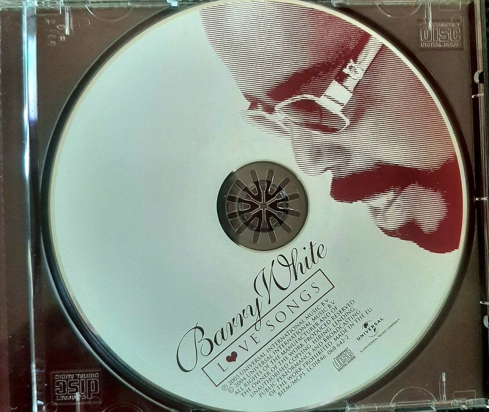 Barry White Love Songs ( Picture CD ) Love Unlimited & Orchestra in Berlin