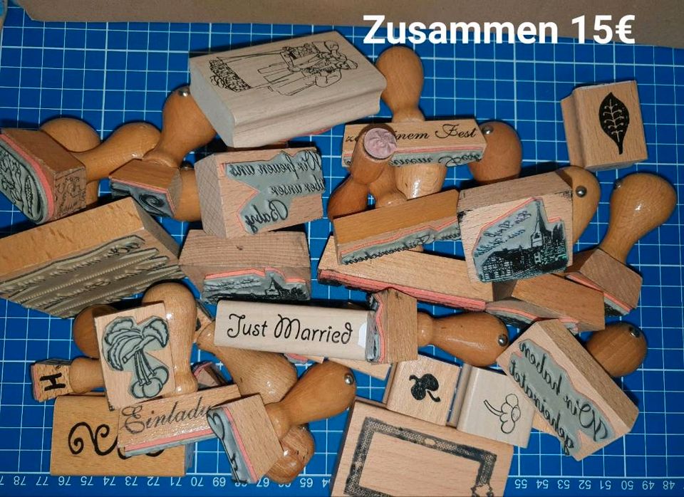 Löse Motivstempel Holzstempel Sammlung auf Teil 2 in Mettmann