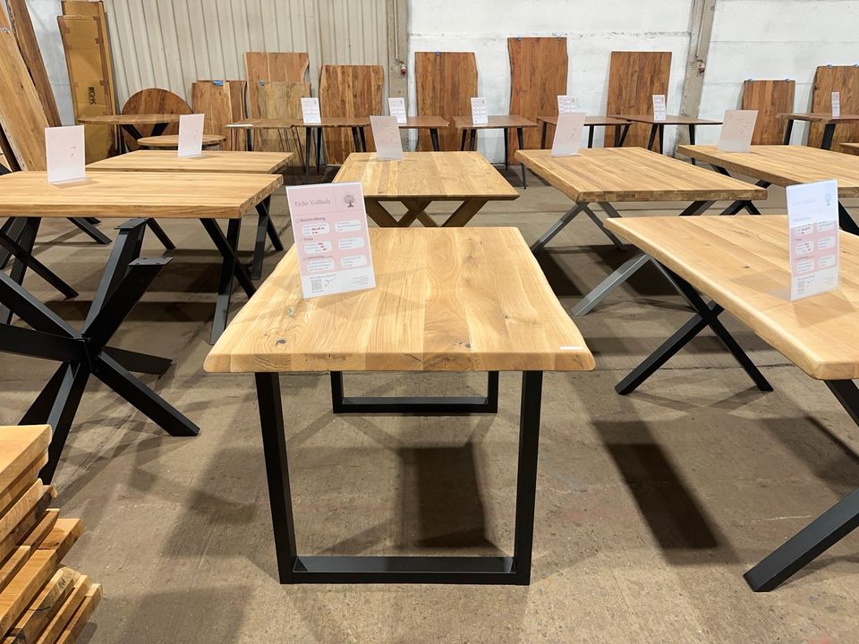 LAGERVERKAUF % 300cm Tisch  nur 999 Euro! Eiche Massiv Baumkante VollHolz Versand in Berlin