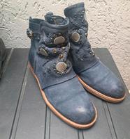 Airstep a.s98 Stiefeletten Stiefel blau Leder  Gr 39 Hessen - Künzell Vorschau