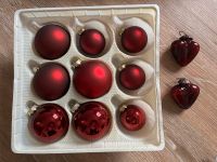 Weihnachtsbaumkugeln rot glänzend/matt + 2 Herzen Niedersachsen - Buxtehude Vorschau