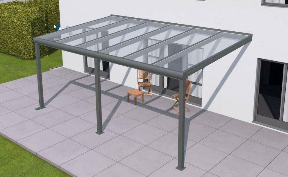 Terrassenüberdachung Carport Pergola Veranda Markise Vordach Neu! in Handorf