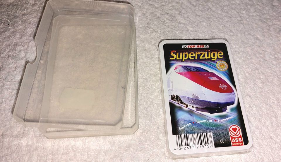 Top  ASS Superzüge Quartett Kartenspiel Karten noch verpackt in Bolanden