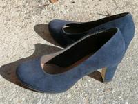 Pumps, Gr. 37, dunkelblau, velour Baden-Württemberg - Metzingen Vorschau