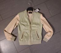 Neu Rock and Blue Sweden Lederjacke Gr 36-38 beige-grün Bomber Bl Niedersachsen - Rosengarten Vorschau