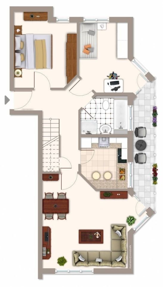 Attraktive Kapitalanlage: Großzügige Maisonette-Wohnung in schöner "grüner" Wohnanlage in Schildow